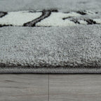 Space Rug for Kids with Astronauts & Rockets in Grey RugYourHome