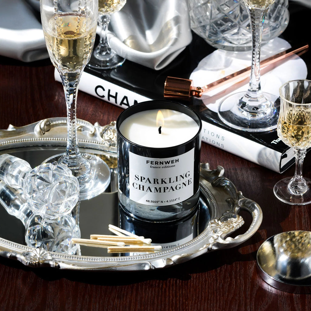 Sparkling Champagne Scented Soy Candle Fernweh Editions