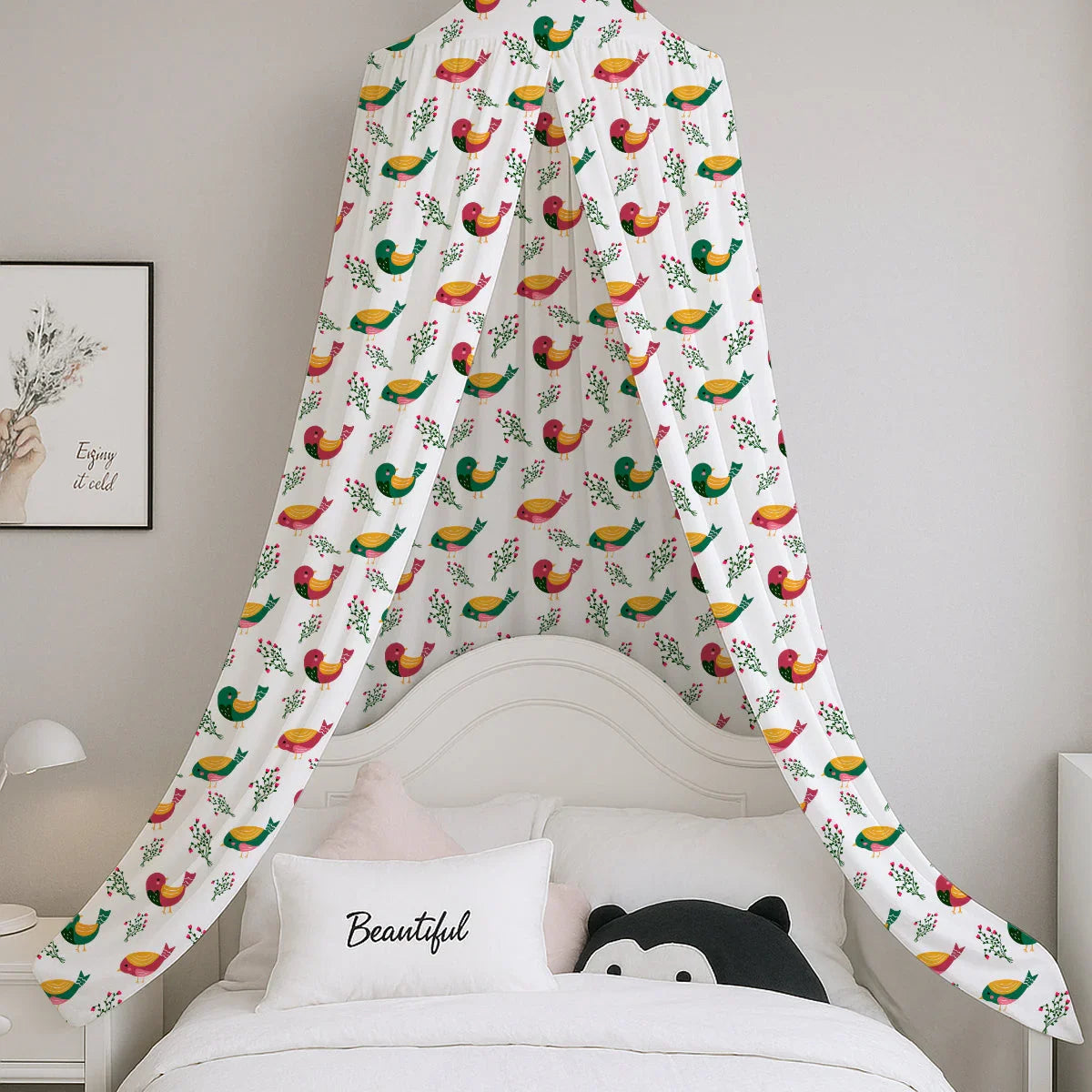 Sparrow Printed Canopy PushpLinen