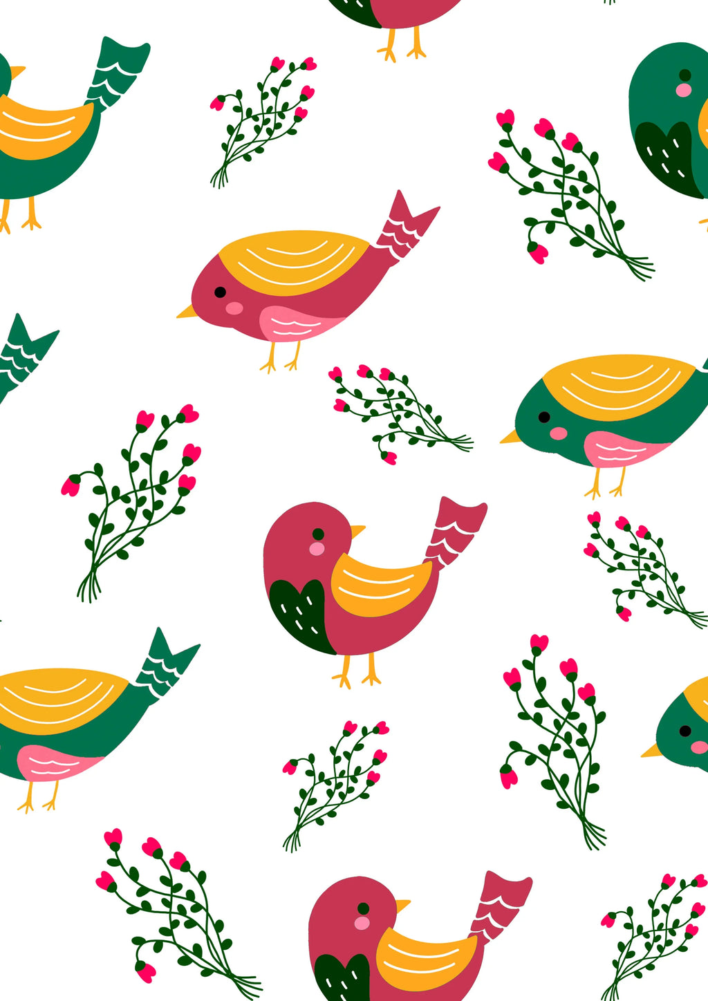 Sparrow Printed Canopy PushpLinen