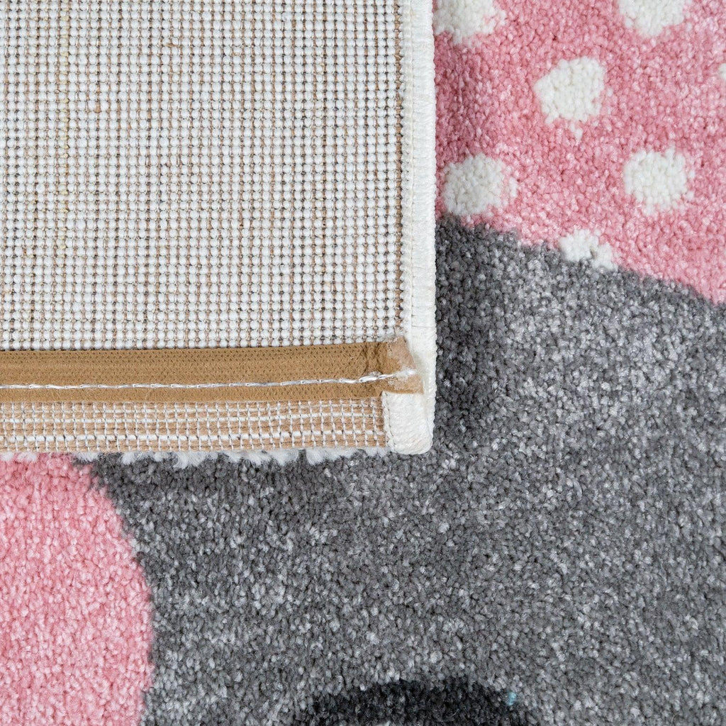 Kids Rug Elaya for Nursery Happy Animals in Cream Pastel RugYourHome