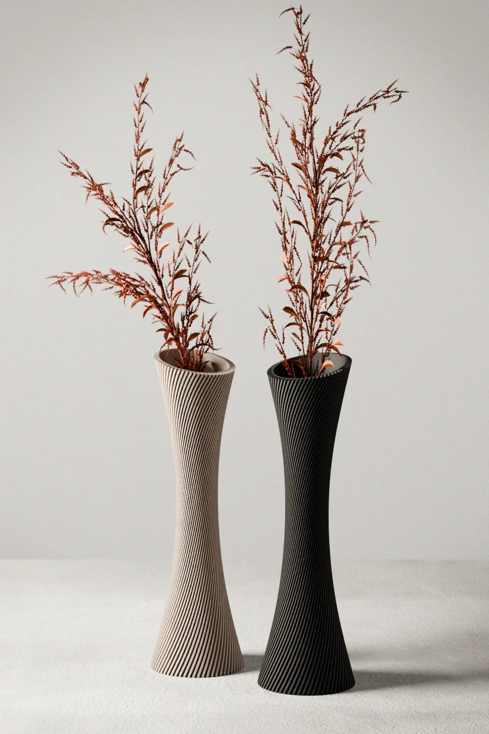 Spiral Rose Vase, front view - House Of Avana