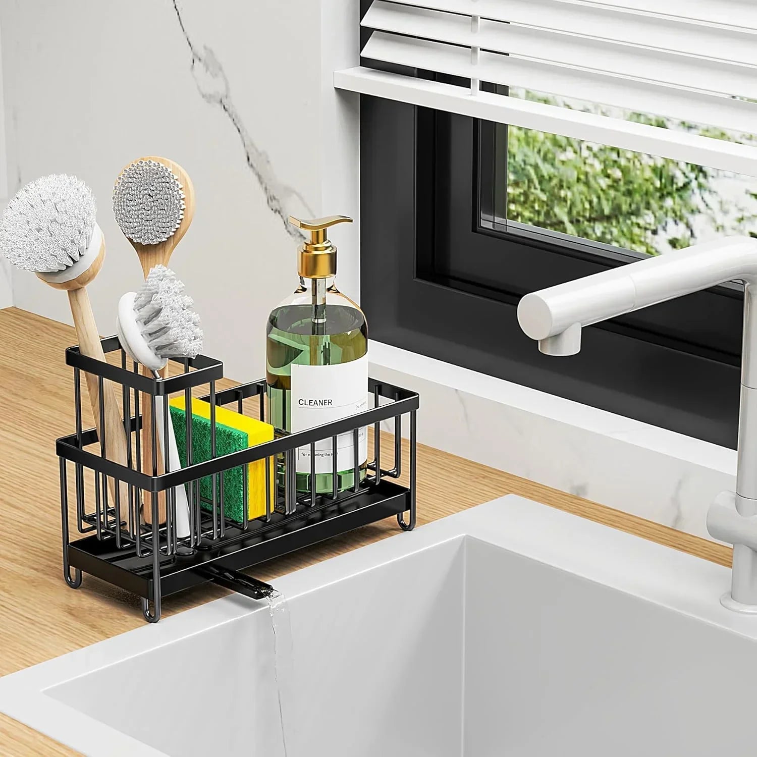 Sponge Holder - Stainless Steel Black