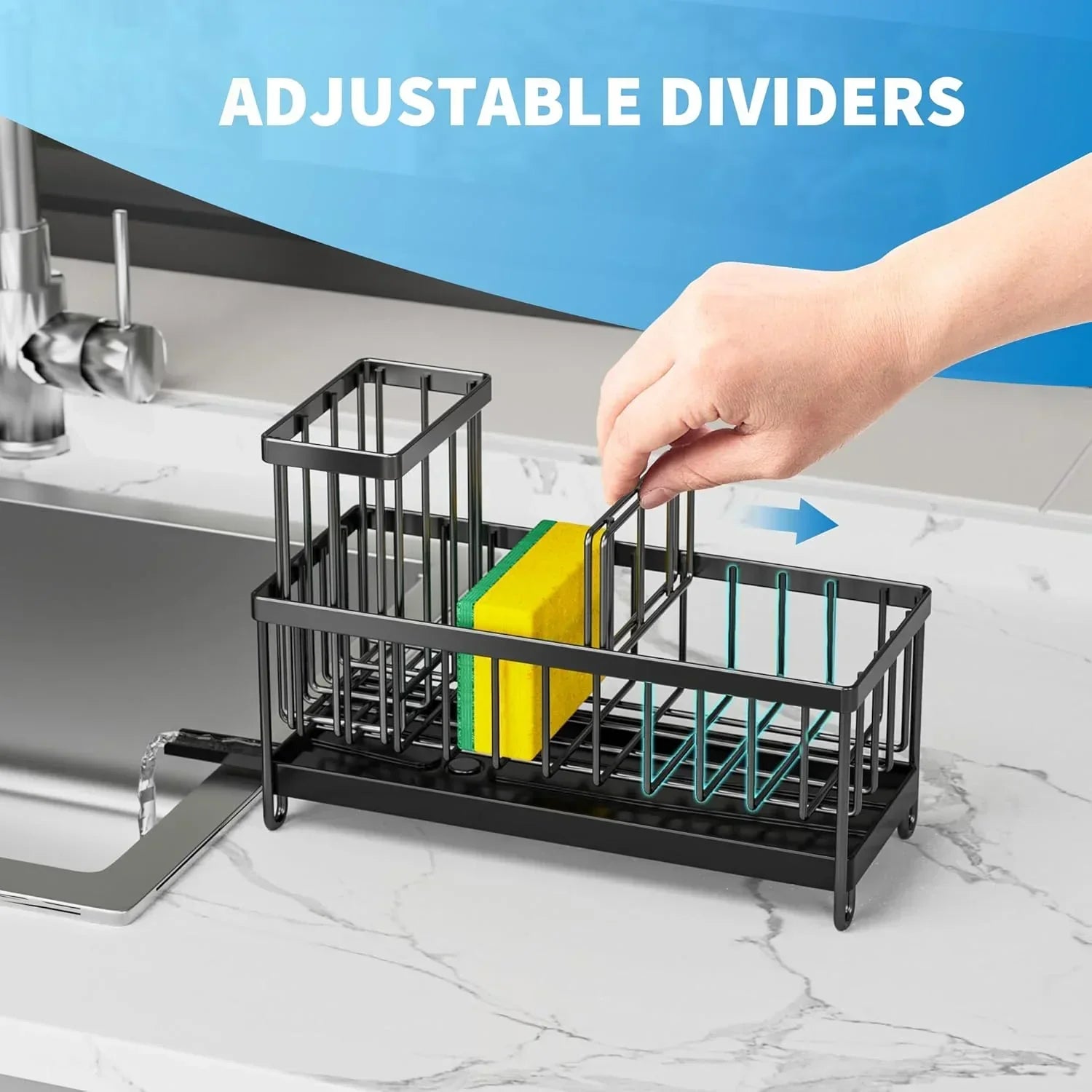 Sponge Holder - Stainless Steel Black