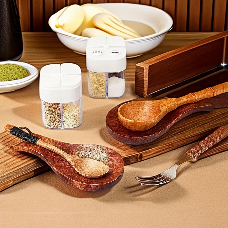 Elegant Wooden Spoon and Chopstick Holder - Modern Kitchen Organizer for Soup Spoons, Forks & Utensils,... - House Of Avana [[SKU:HOA-KAC-409]]