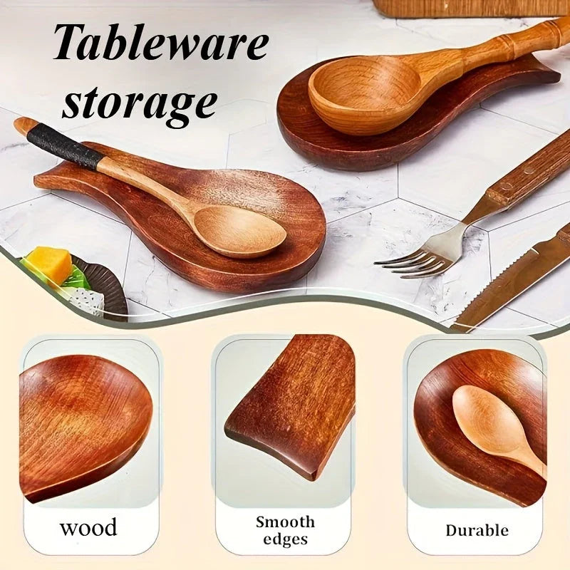 Elegant Wooden Spoon and Chopstick Holder - Modern Kitchen Organizer for Soup Spoons, Forks & Utensils,... - House Of Avana [[SKU:HOA-KAC-409]]