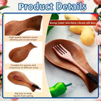 Spoon Rest - Rustic Wooden Brown