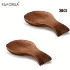 Spoon Rest - Rustic Wooden Brown