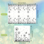 100-Pack White & Black Dandelion Biodegradable Napkins - 6.5"x6.5" - House Of Avana