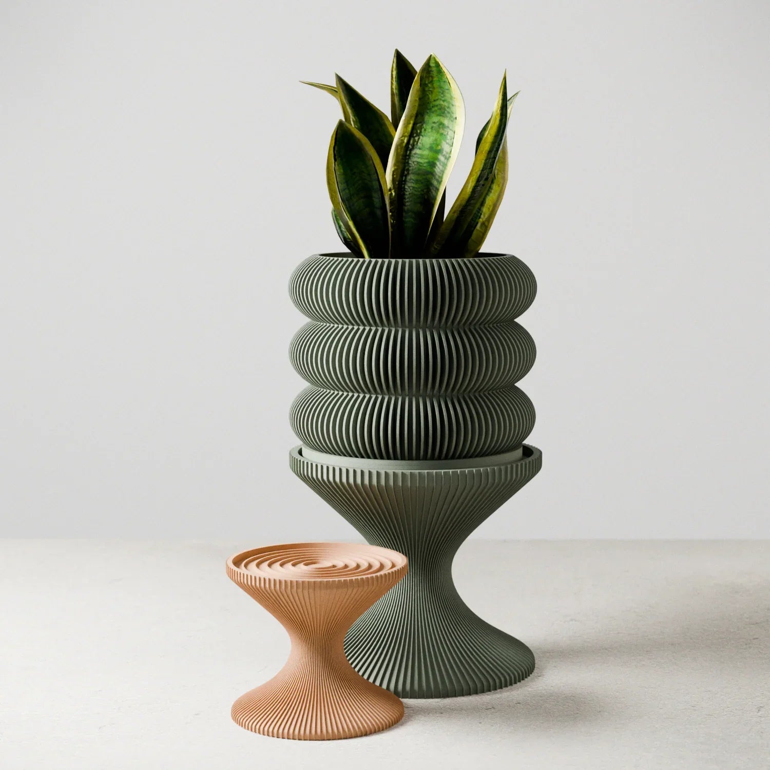 Plant Stand - Chalice, back view - House Of Avana