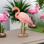 Standing Pink Flamingo Handcrafted Statue House Of Avana
