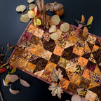 Standout Stars in Falling Leaves Quilted Table Runner Precut Quilt Kit Block Party Quilt Co