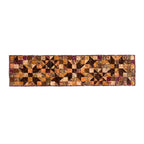 Standout Stars in Falling Leaves Quilted Table Runner Precut Quilt Kit Block Party Quilt Co
