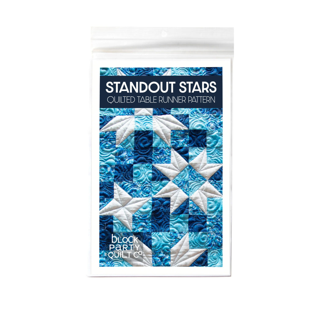 Standout Stars Table Runner Pattern Block Party Quilt Co