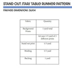 Standout Stars Table Runner Pattern Block Party Quilt Co