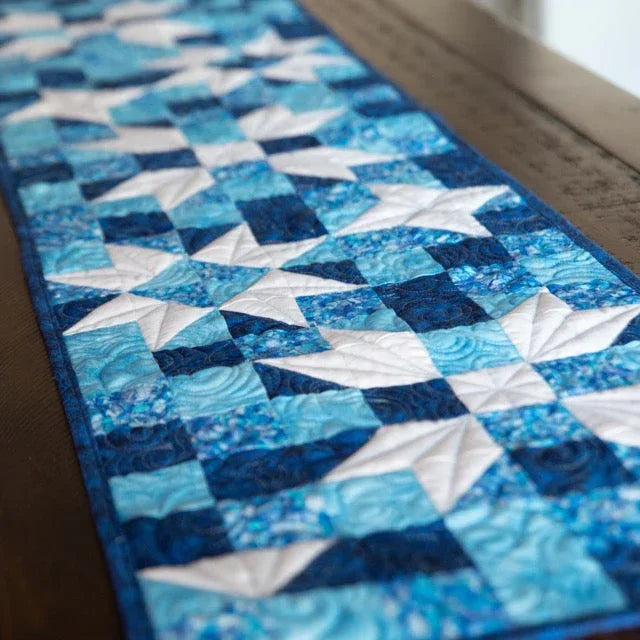 Standout Stars Table Runner Pattern Block Party Quilt Co