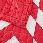 Star Patch Patchwork Cotton Quilt Set Mélange Home