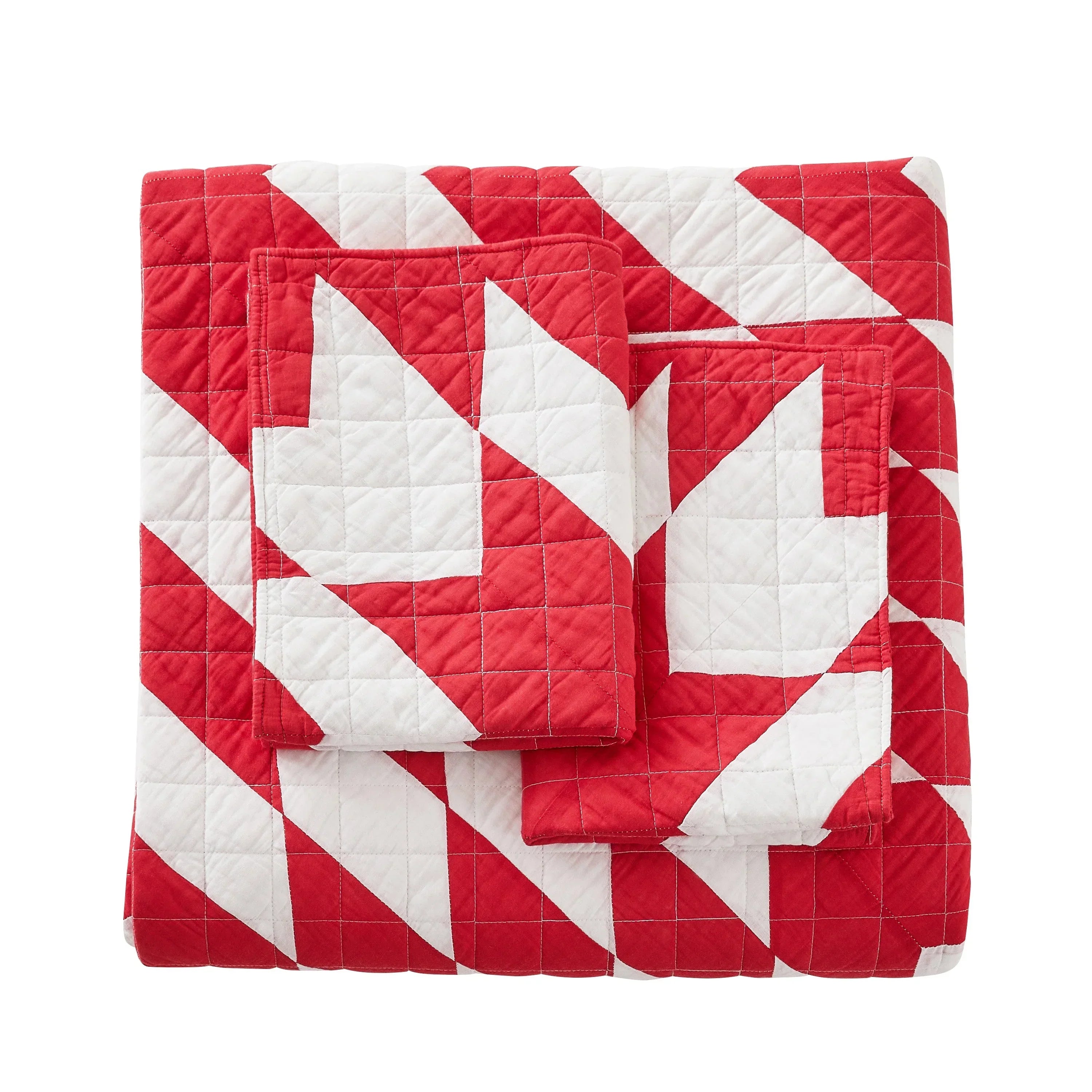 Star Patch Patchwork Cotton Quilt Set Mélange Home