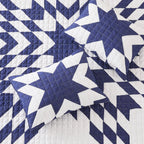 Star Patch Patchwork Cotton Quilt Set Mélange Home