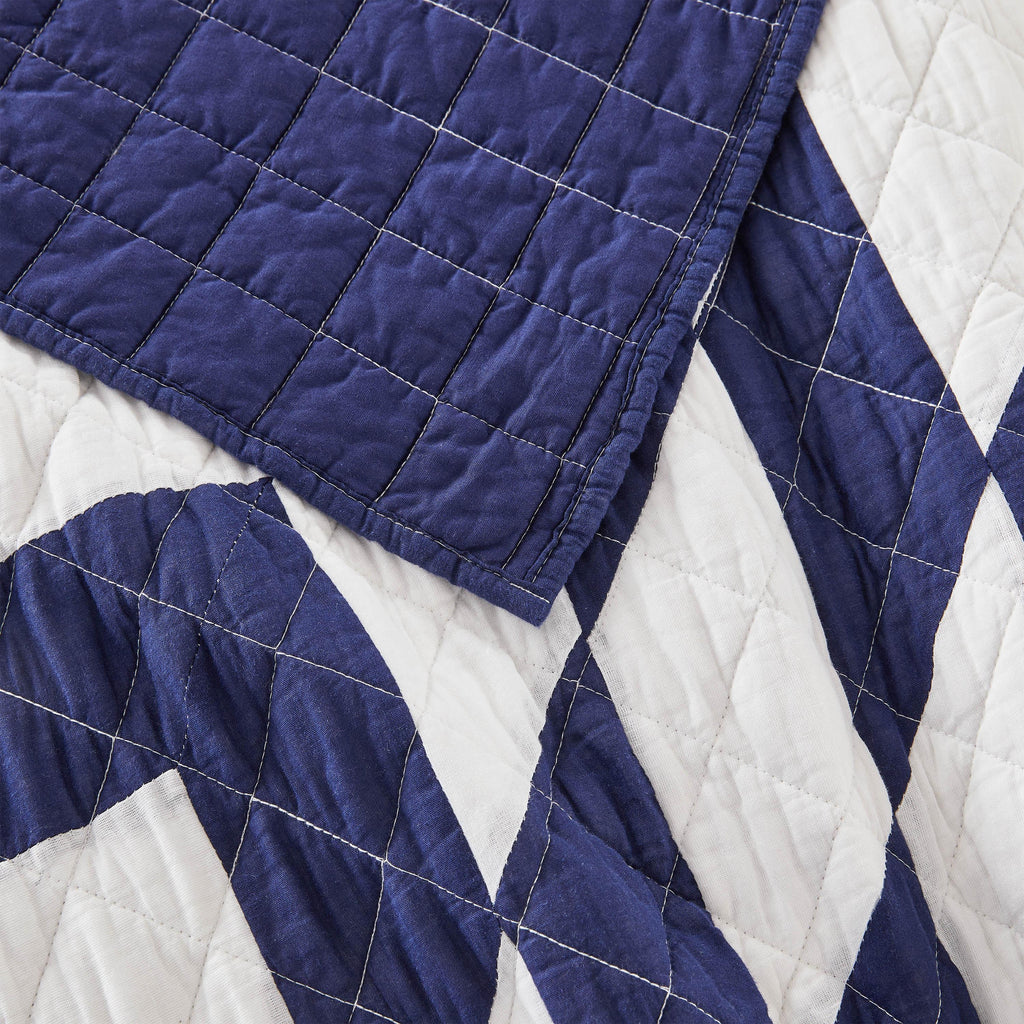 Star Patch Patchwork Cotton Quilt Set Mélange Home