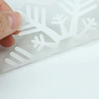 114pcs Electrostatic Snowflake Window Clings - Reusable, Static-Adhesive White Snowflakes for Christmas & Winter Door Decorations, Snowflake Ribbon Wired, Easy to Apply and Remove, No Residue Left House Of Avana [[SKU:HOA-MSC-030]]