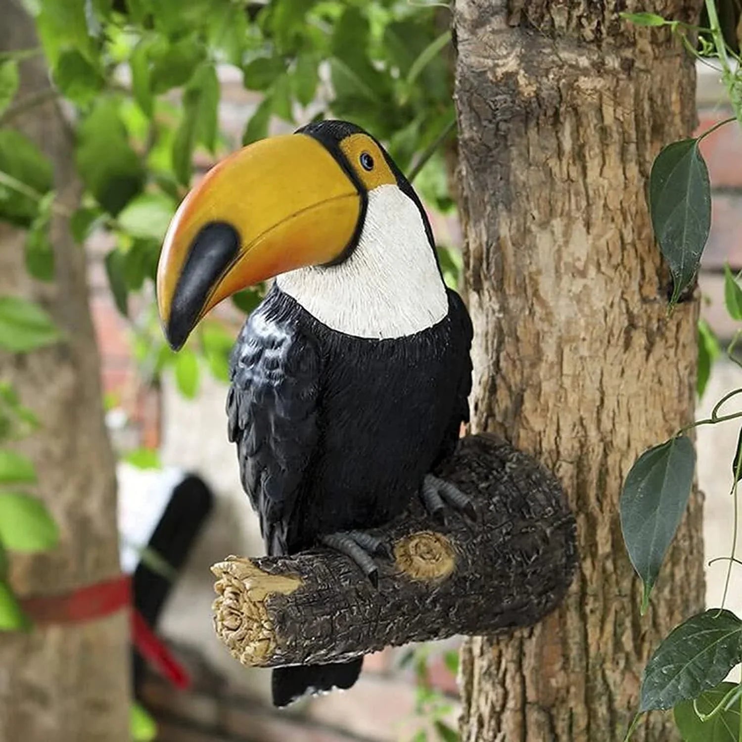 Colorful Ceramic Toucan Statue for Garden - House Of Avana