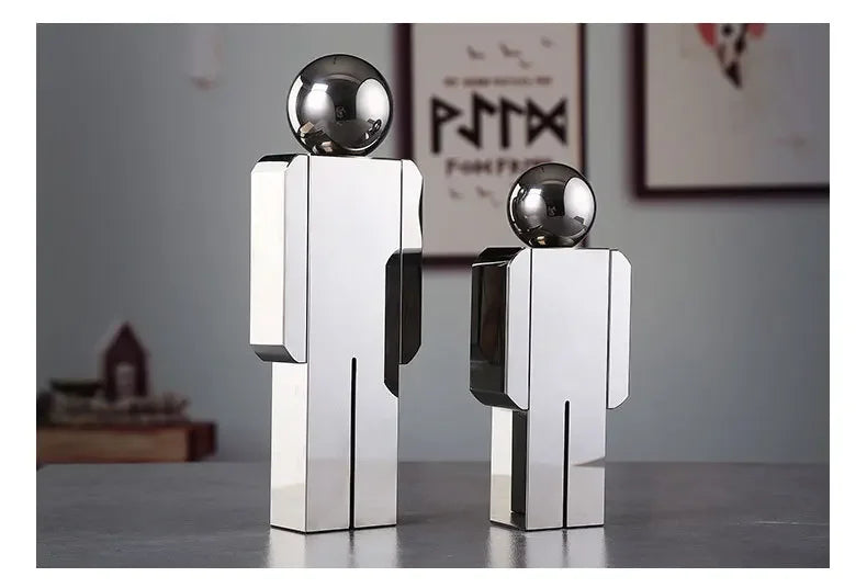 Crystal Statue - Transparent Cartoon Figure, alternate view - House Of Avana