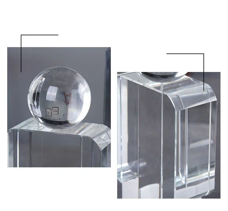 Crystal Statue - Transparent Cartoon Figure, alternate view - House Of Avana