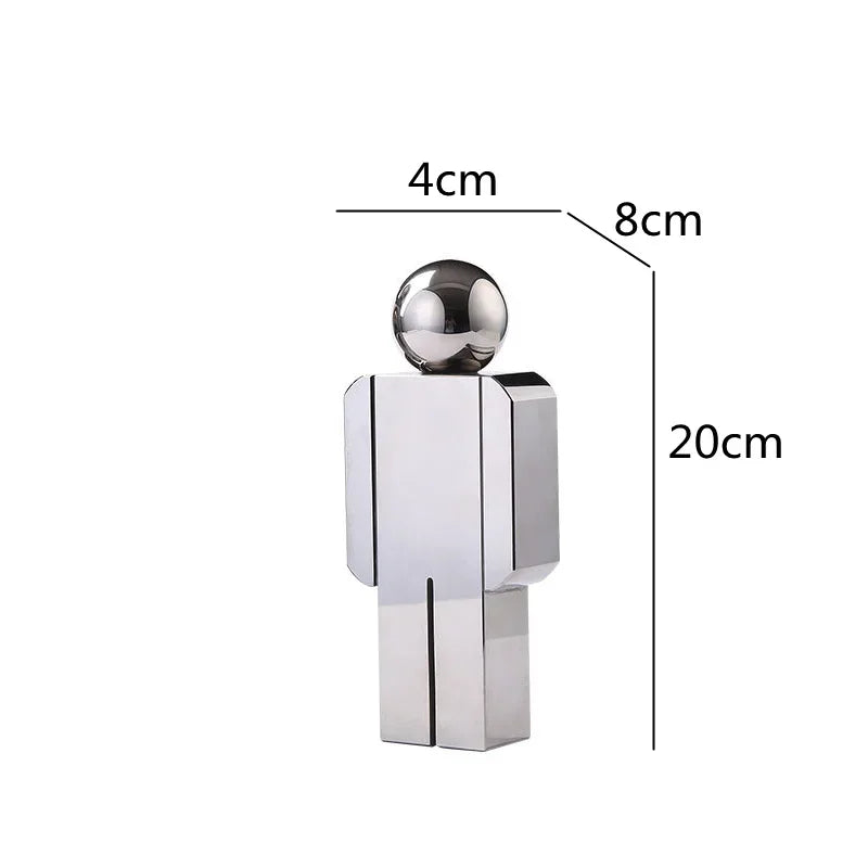 Crystal Statue - Transparent Cartoon Figure, alternate view - House Of Avana