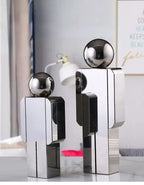 Crystal Statue - Transparent Cartoon Figure, angled view - House Of Avana