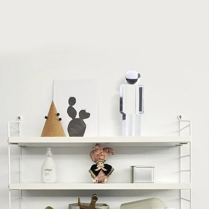 Crystal Statue - Transparent Cartoon Figure, detail shot - House Of Avana