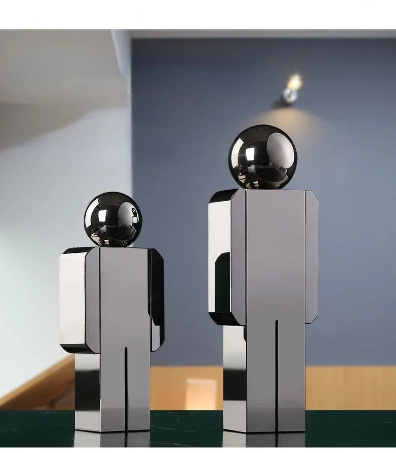 Crystal Statue - Transparent Cartoon Figure, in-use display - House Of Avana