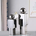 Crystal Statue - Transparent Cartoon Figure, side view - House Of Avana