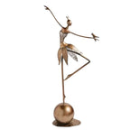 Dancing Ballerina Girl Statue, top view - House Of Avana