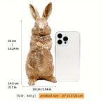 Charming Resin Rabbit Statue - Versatile Indoor/outdoor Decor for Garden, Patio, and Home - House Of Avana