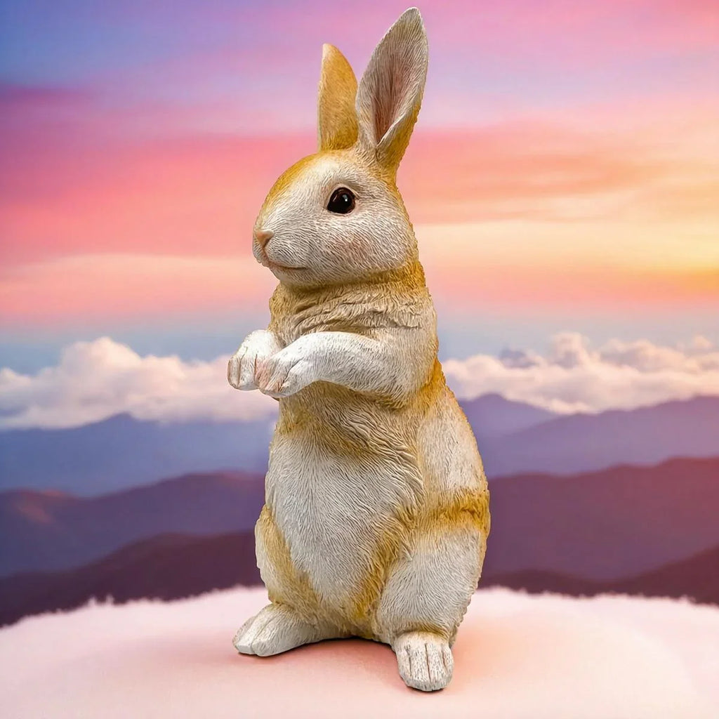 Charming Resin Rabbit Statue - Versatile Indoor/outdoor Decor for Garden, Patio, and Home - House Of Avana