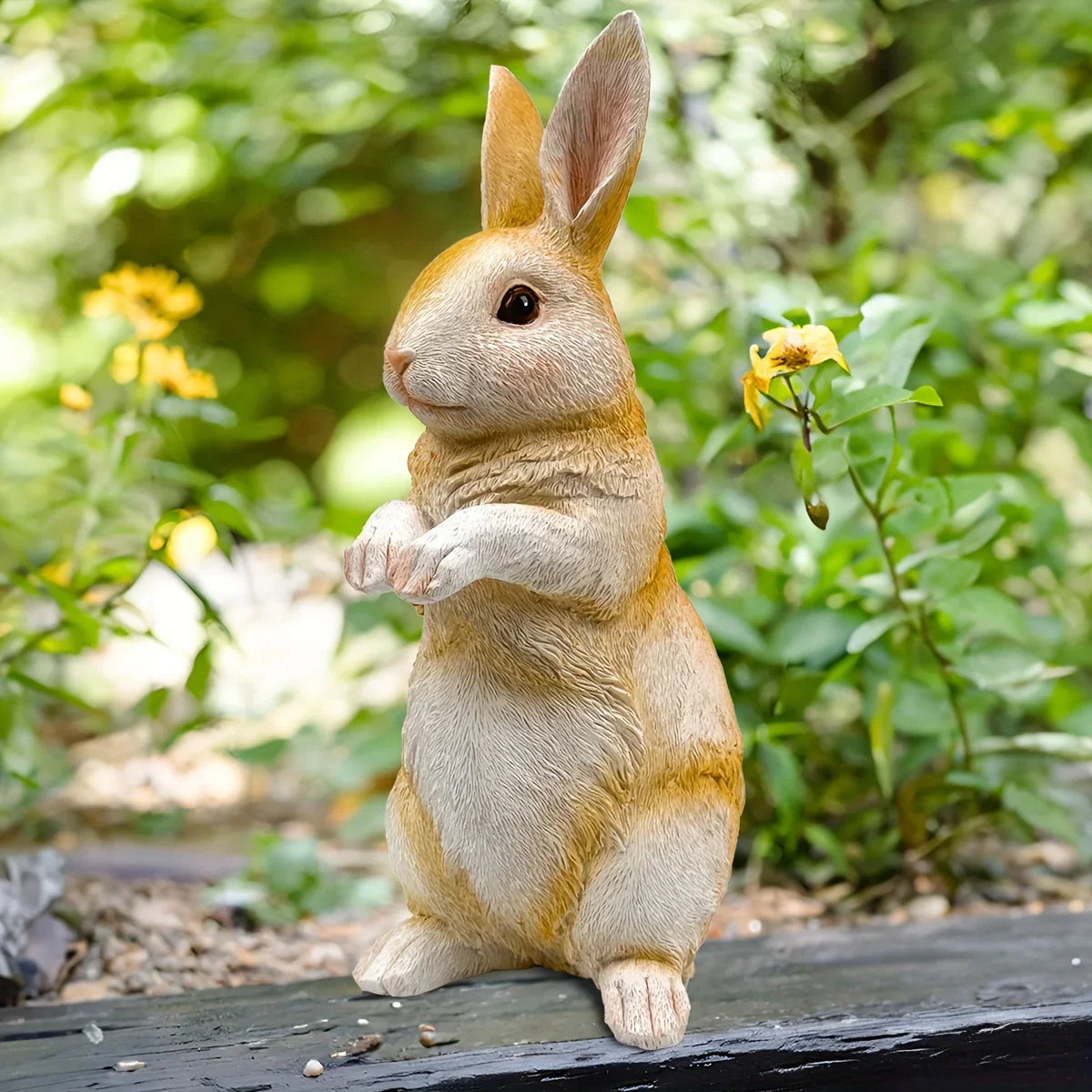 Charming Resin Rabbit Statue - Versatile Indoor/outdoor Decor for Garden, Patio, and Home - House Of Avana