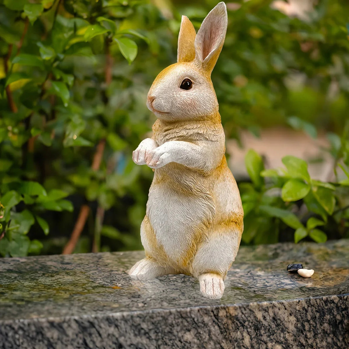 Charming Resin Rabbit Statue - Versatile Indoor/outdoor Decor for Garden, Patio, and Home - House Of Avana