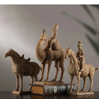 Terracotta Statue Resin Ornaments Desk Decoration Simulated Unearthed Pottery Horse Sculptures Room... - House Of Avana