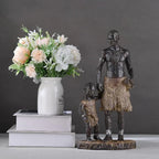 12 African Statues and Sculptures. African Father and Son Statue Modern Home Decor Home Decor for... - House Of Avana