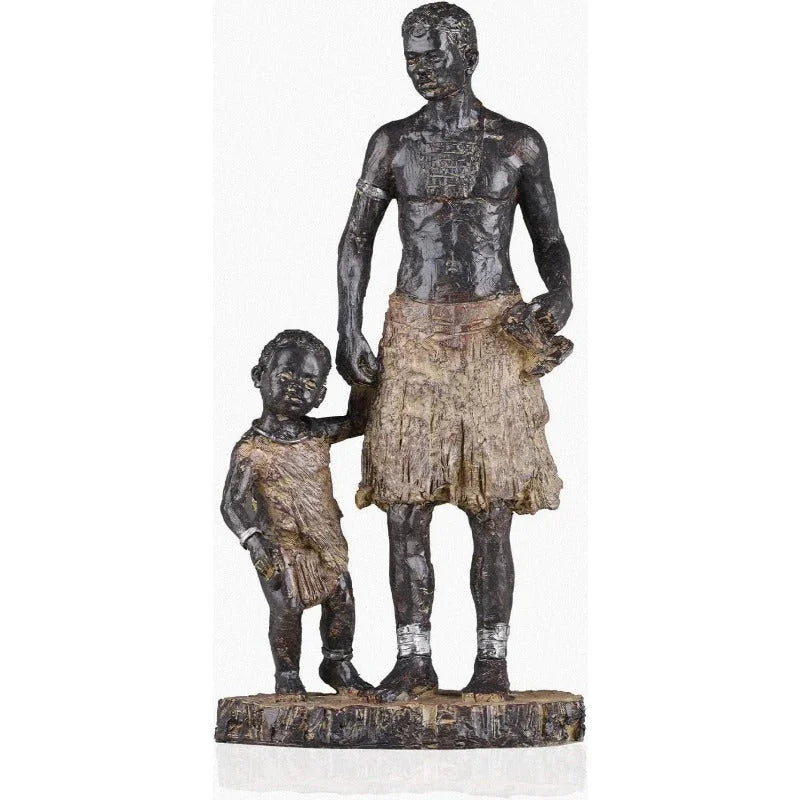 12 African Statues and Sculptures. African Father and Son Statue Modern Home Decor Home Decor for... - House Of Avana