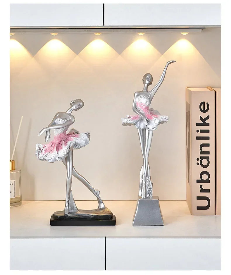 Elegant Ballet Girl Statue - House Of Avana
