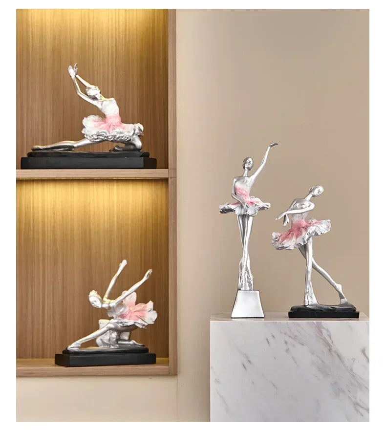 Elegant Ballet Girl Statue - House Of Avana