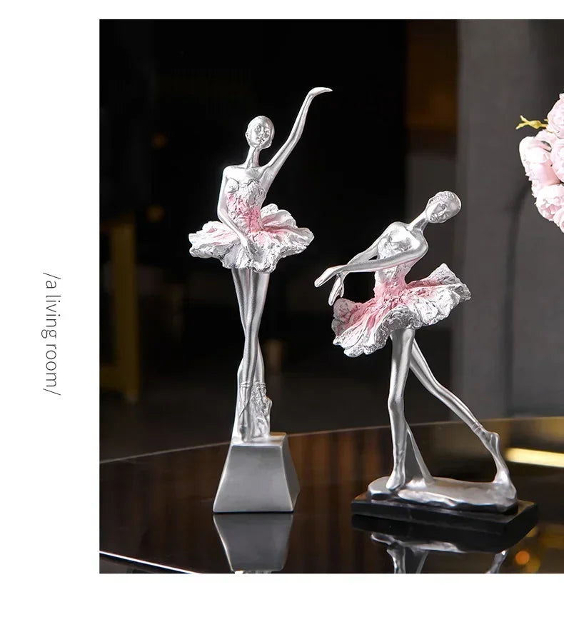 Elegant Ballet Girl Statue - House Of Avana