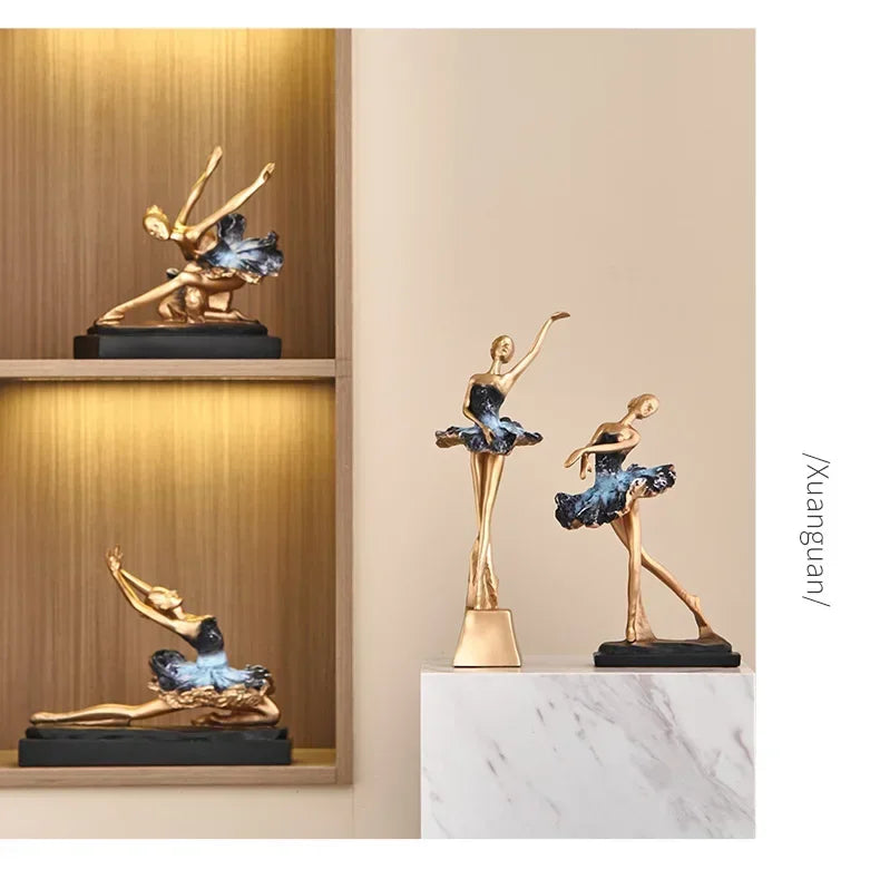 Elegant Ballet Girl Statue - House Of Avana