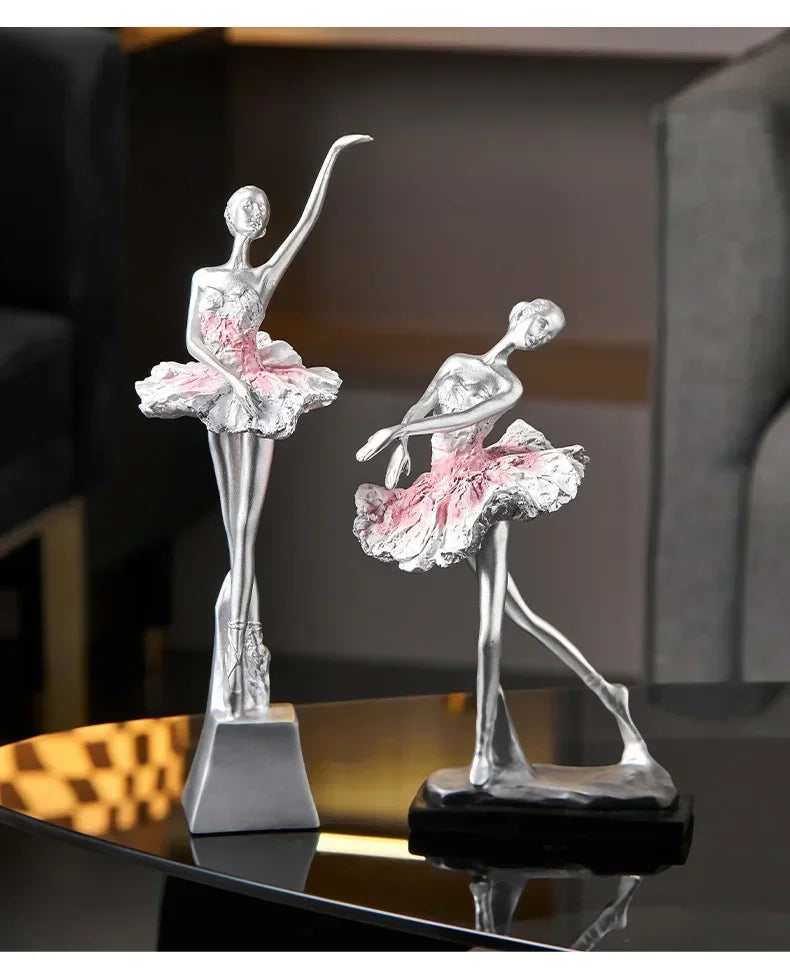 Elegant Ballet Girl Statue - House Of Avana