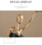 Elegant Ballet Girl Statue - House Of Avana