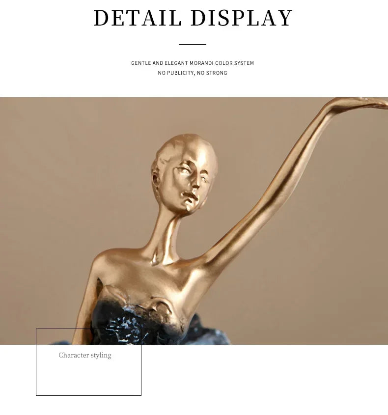 Elegant Ballet Girl Statue - House Of Avana