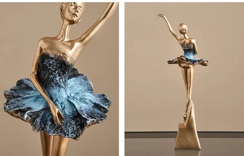 Elegant Ballet Girl Statue - House Of Avana