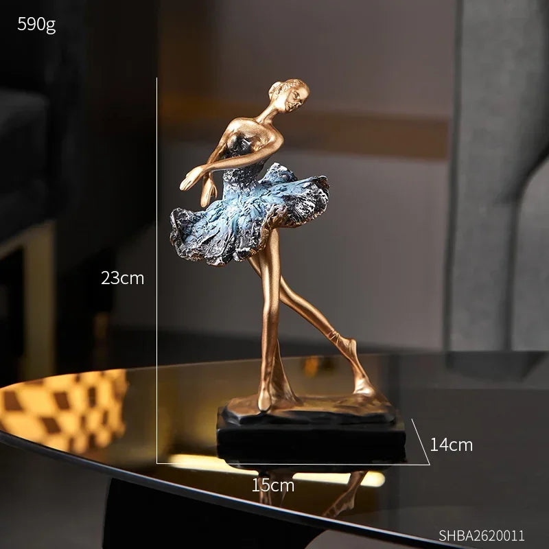 Elegant Ballet Girl Statue - House Of Avana